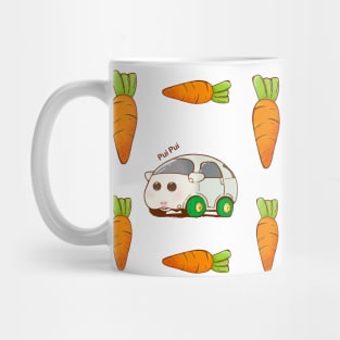 Pui Mol car_Shiromo Mug